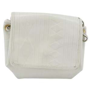 Fendi Leather Shoulder Bag White Gold